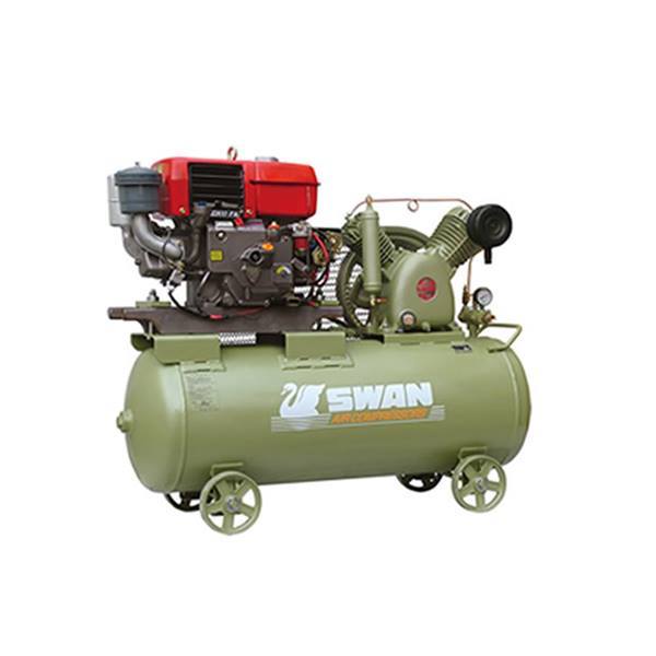 Swan Air Compressor 12Bar 10HP 900rpm 406L/min HVU-205E(L100N6) - Click Image to Close